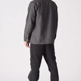 Ashfield CARGO DENIM SHIRT - GREY ACID WASH
