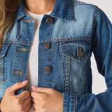 Quarry Denim Trucker Jacket – Mid-Blue