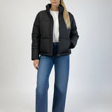 Iris Waterproof Puffer Jacket - Black