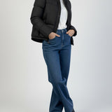 Iris Waterproof Puffer Jacket - Black