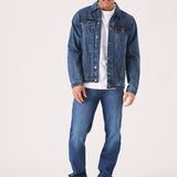 Midshore Western Denim Jacket - Mid Blue Wash
