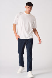 SLIM FIT STRETCH CHINO TROUSER - NAVY BLUE