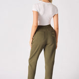 Amaya High Rise Cuff Joggers - Khaki