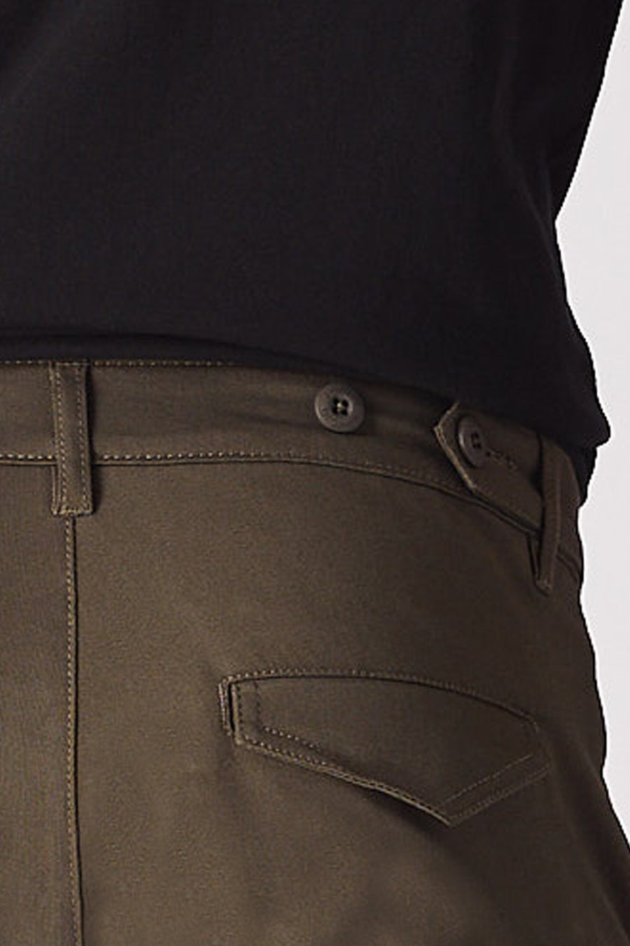 KENDALL Slim Fit Stretch Cargo Chino Pants - Green -  Men's Chino cargo Trousers