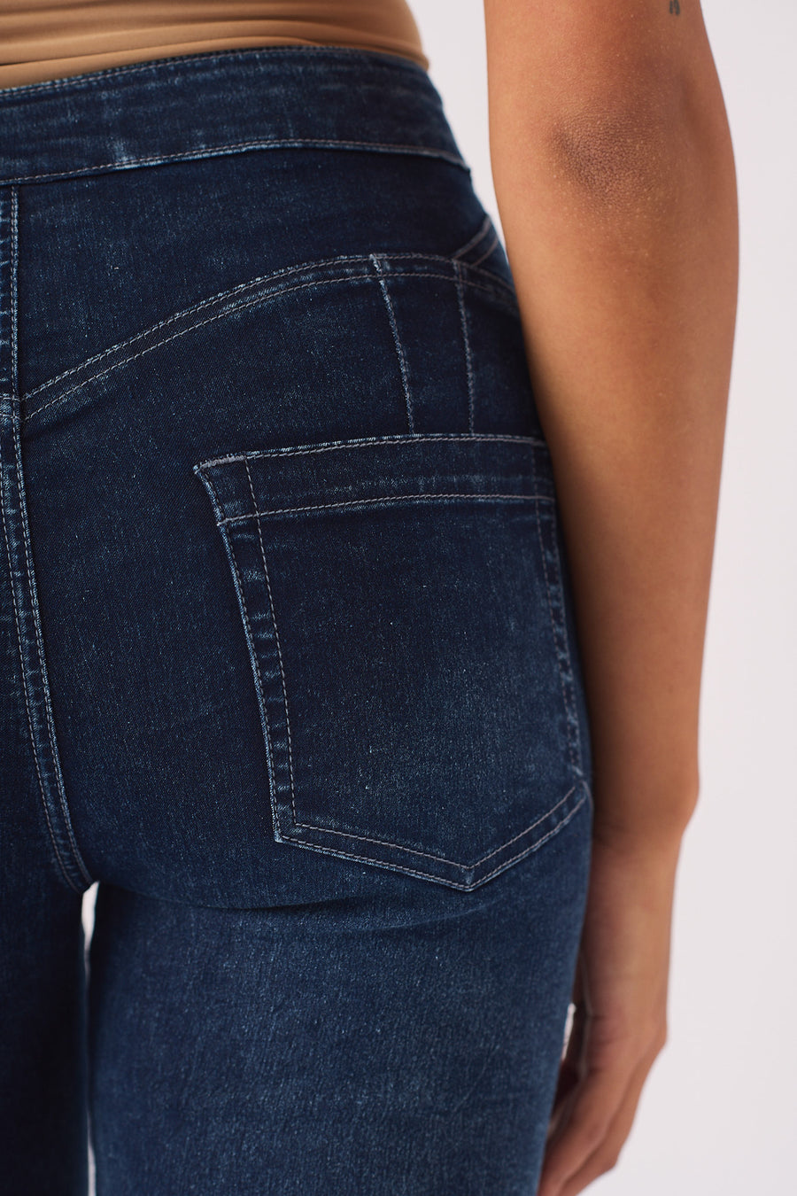 Muffi Sculpt High Rise Stretch Skinny Jeans - Mid Blue -  Women's Skinny Jeans