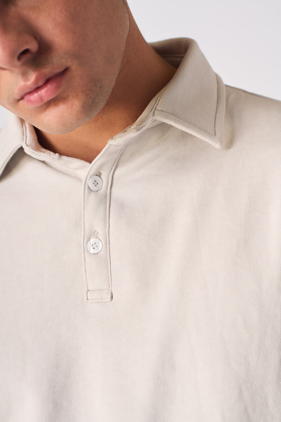 POLO SWEATSHIRT - STONE -  Men's Sweatshirts