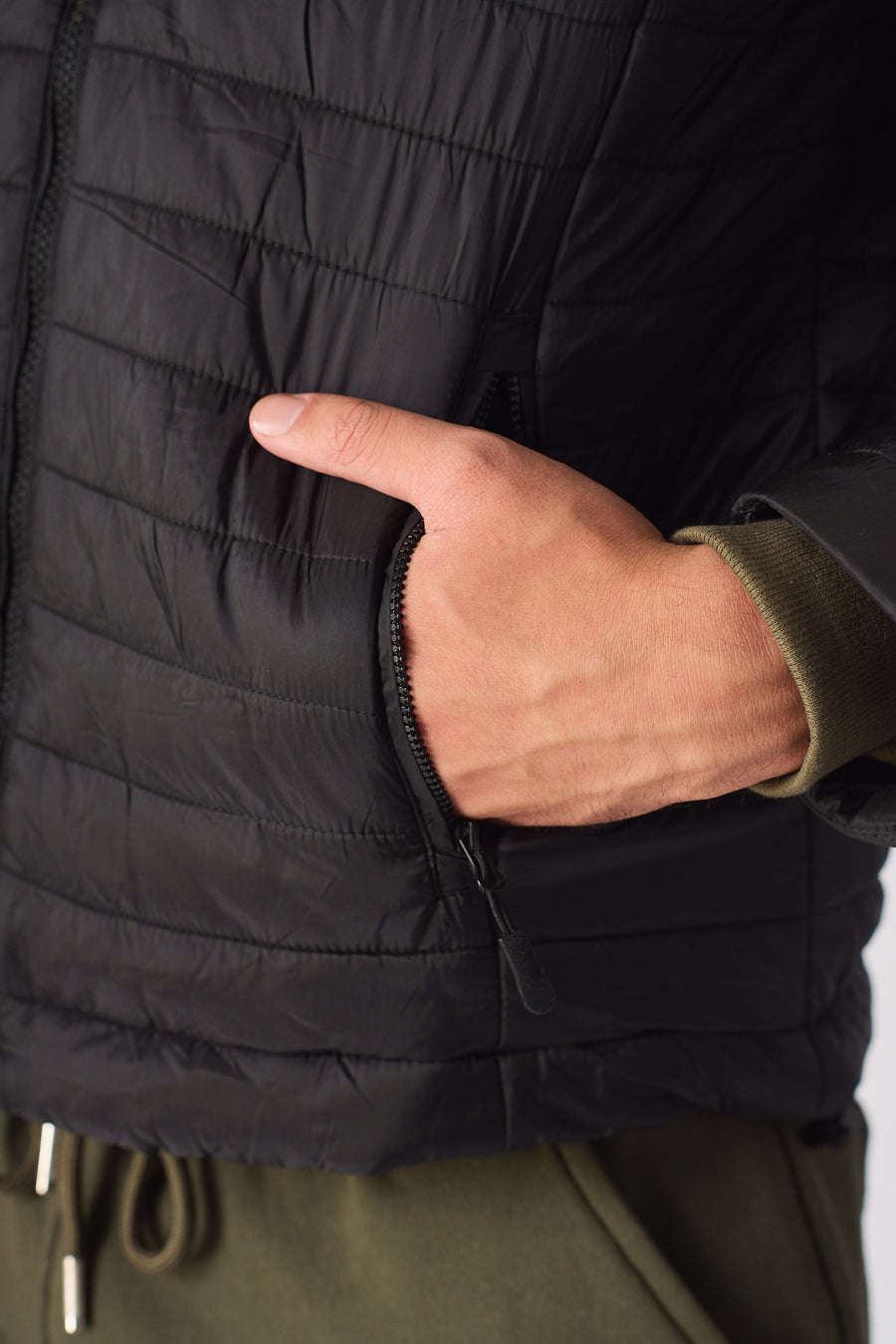 PUFFER JACKET - BLACK -  Men's Puffer Jackets