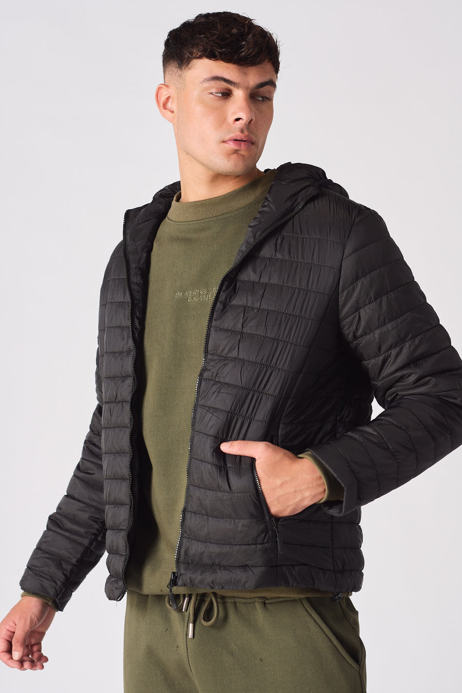 PUFFER JACKET - BLACK -  Men's Puffer Jackets