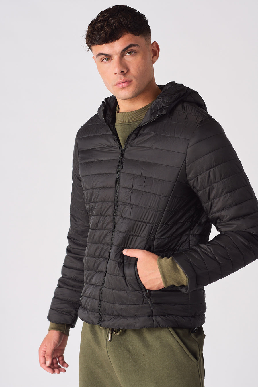 PUFFER JACKET - BLACK -  Men's Puffer Jackets