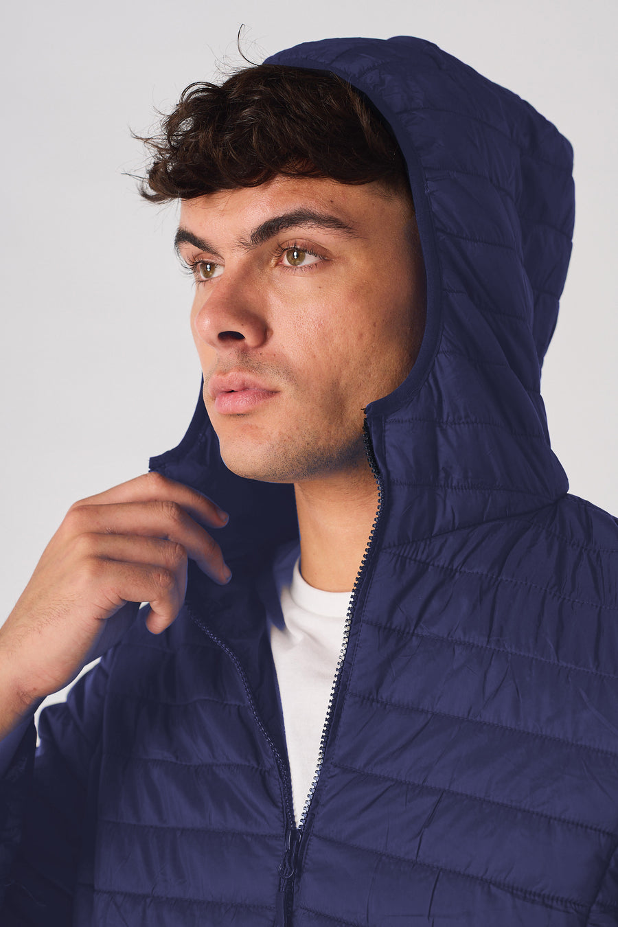 PUFFER JACKET - NAVY BLUE -  Men's Puffer Jackets