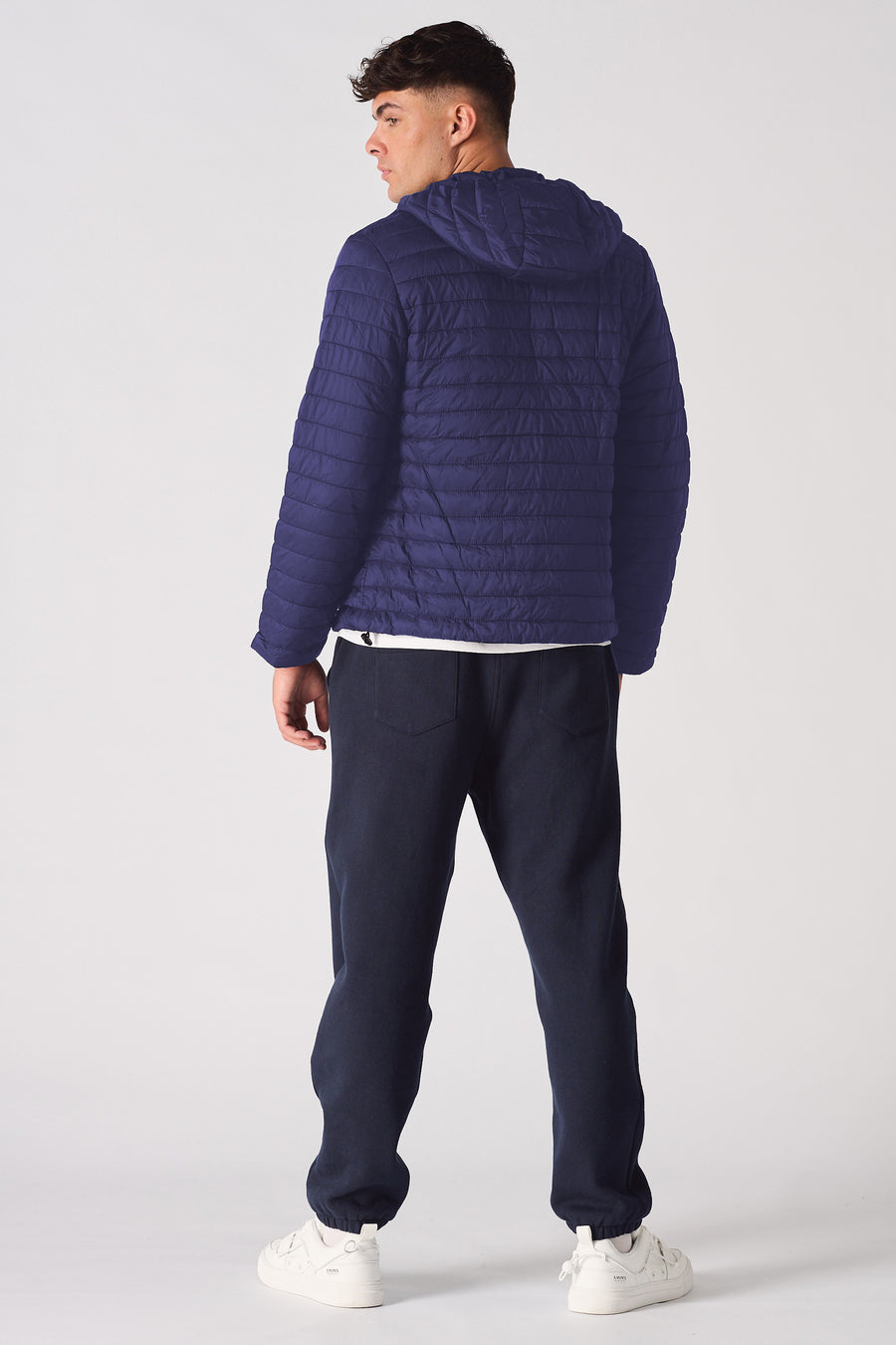 PUFFER JACKET - NAVY BLUE -  Men's Puffer Jackets