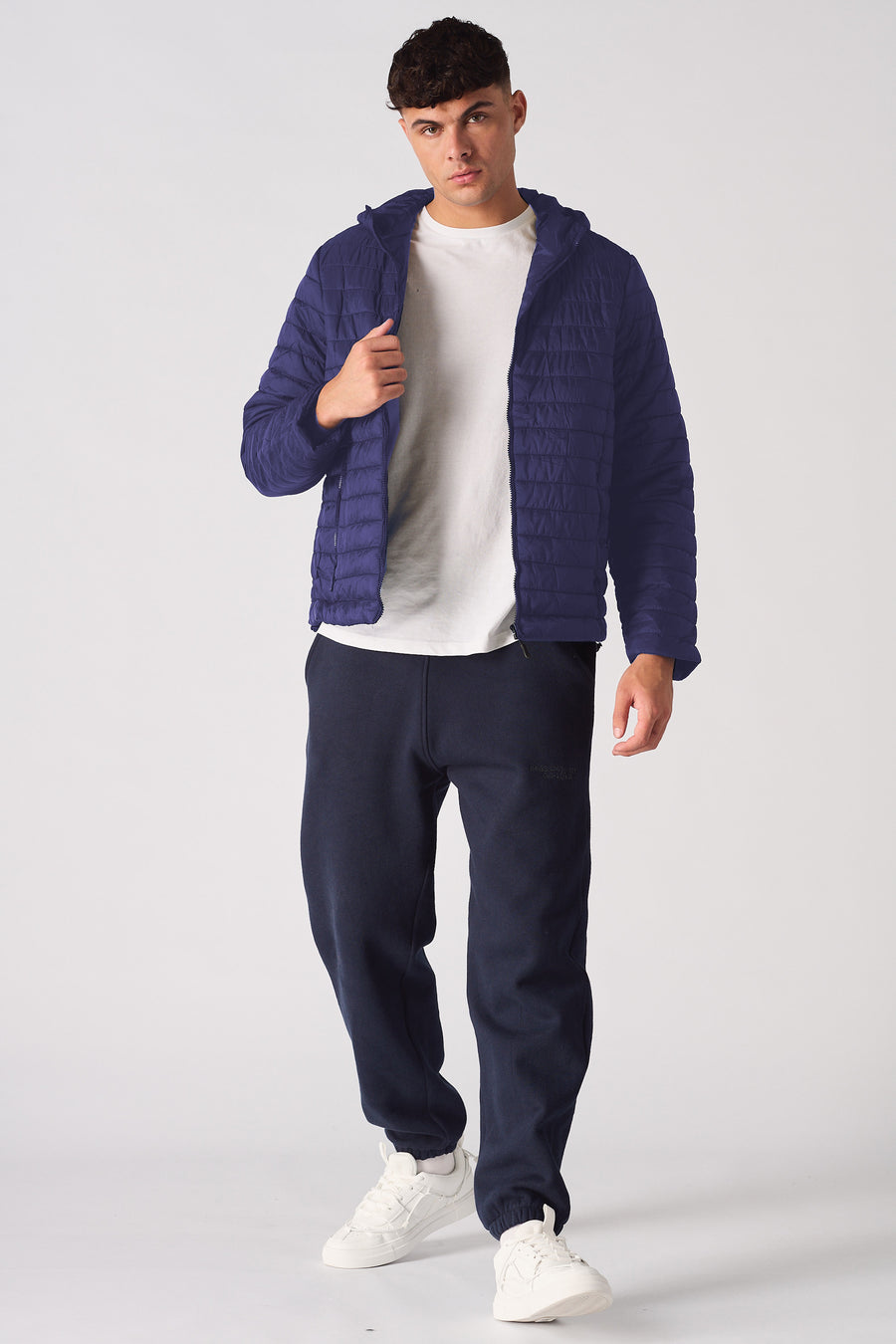 PUFFER JACKET - NAVY BLUE -  Men's Puffer Jackets