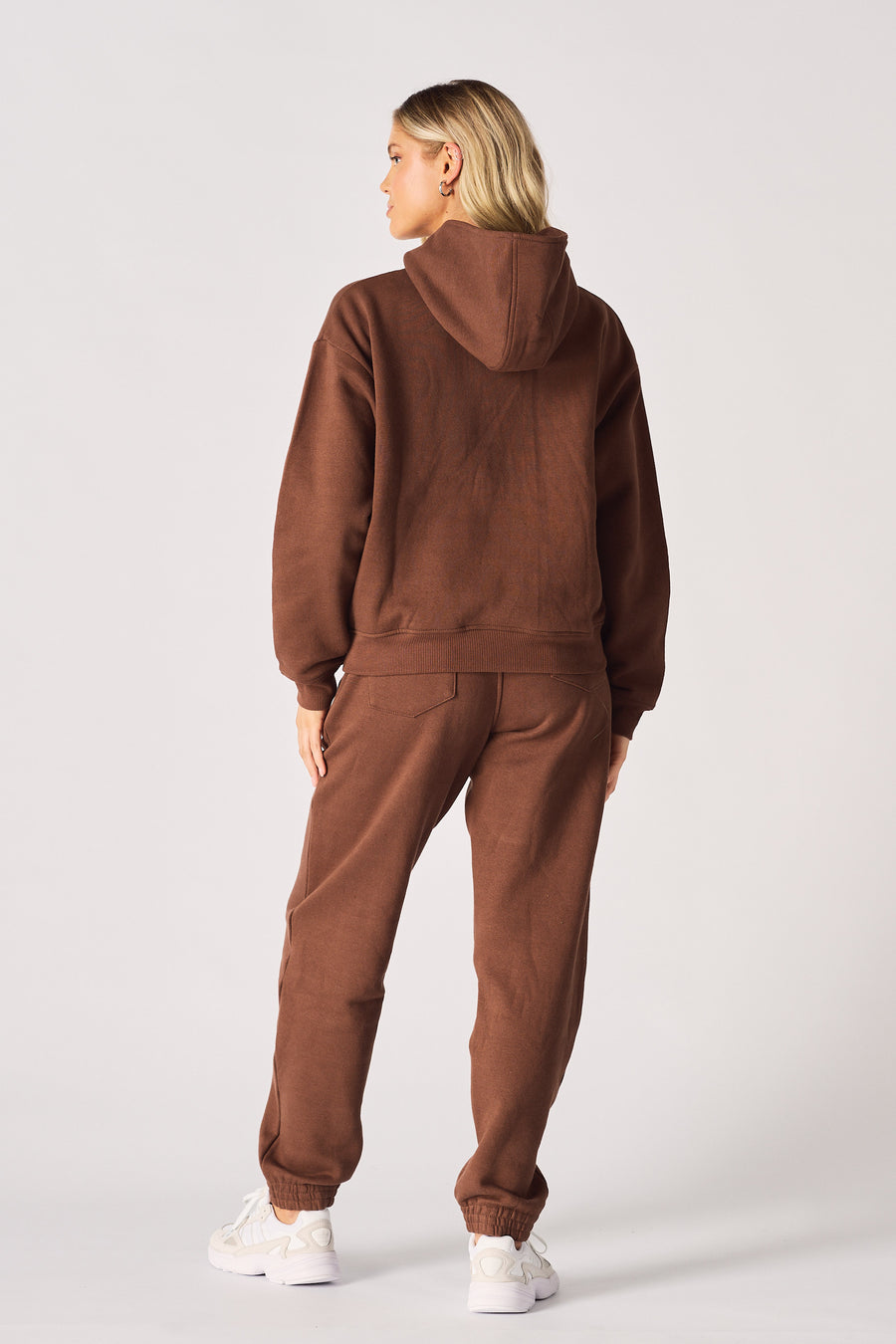 PULLOVER HOODIE - BROWN -  WOMEN'S HOODIES