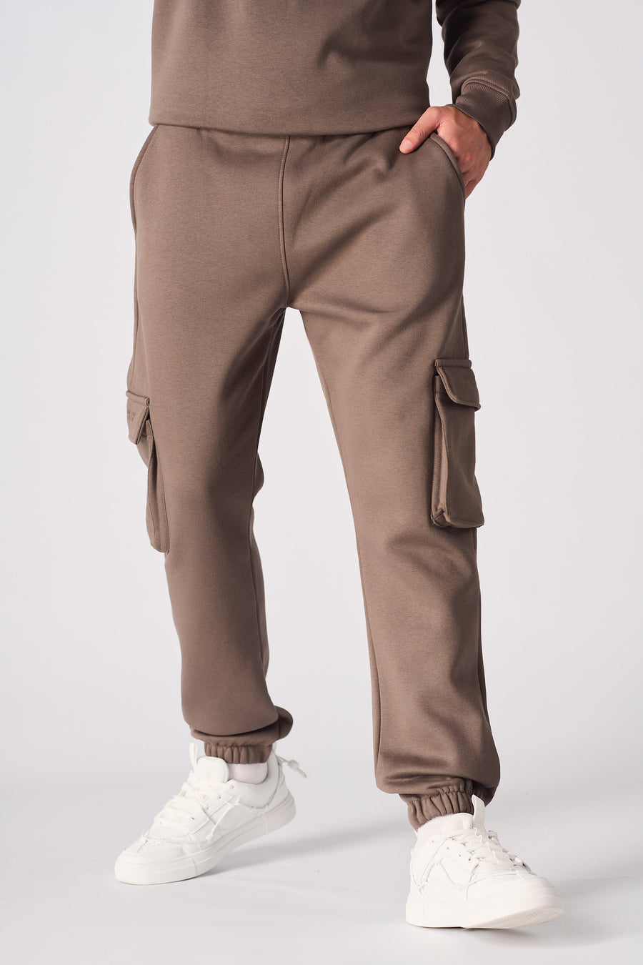 RELAXED FIT CARGO JOGGER - BROWN -  Men's Cargo Joggers