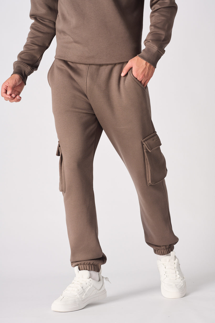 RELAXED FIT CARGO JOGGER - BROWN -  Men's Cargo Joggers
