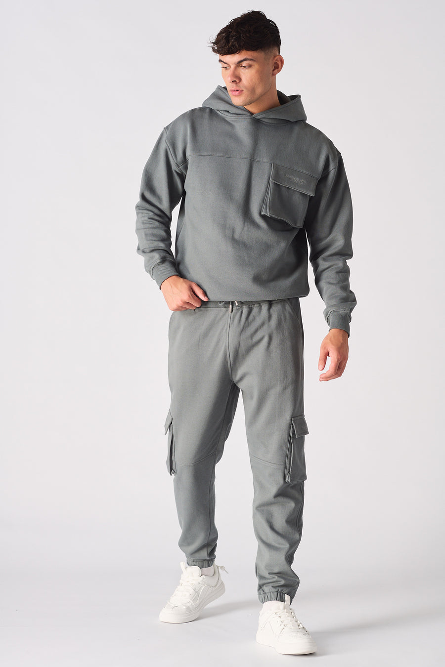 RELAXED FIT CARGO JOGGER - GREY -  Men's Cargo Joggers