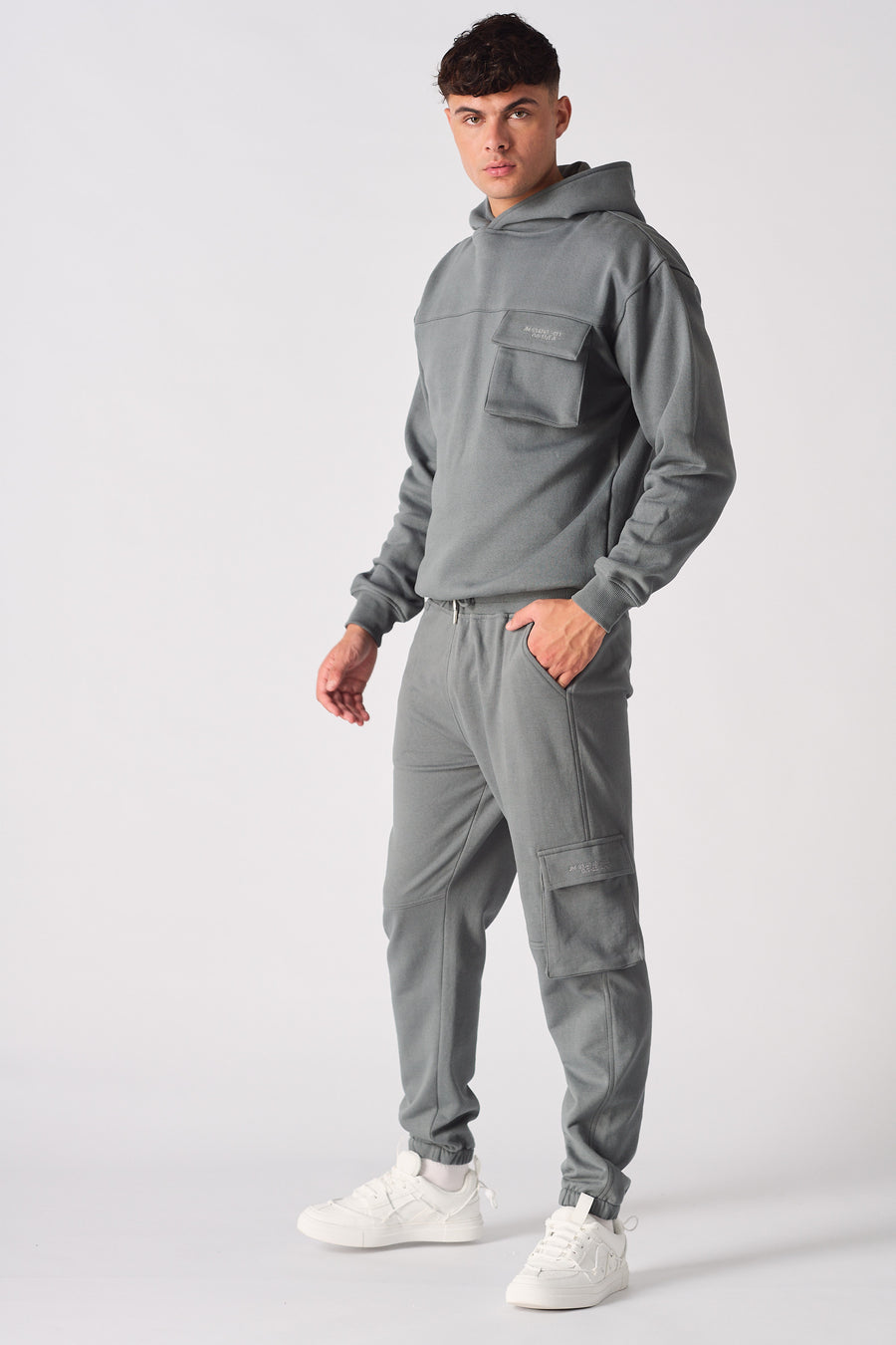 RELAXED FIT CARGO JOGGER - GREY -  Men's Cargo Joggers