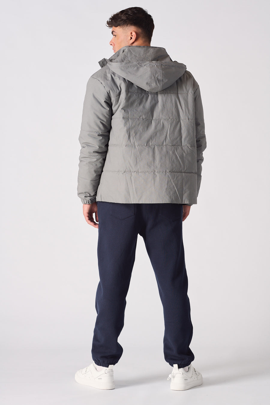 RIPSTOP PUFFER JACKET - GREY -  Men's Puffer Jackets