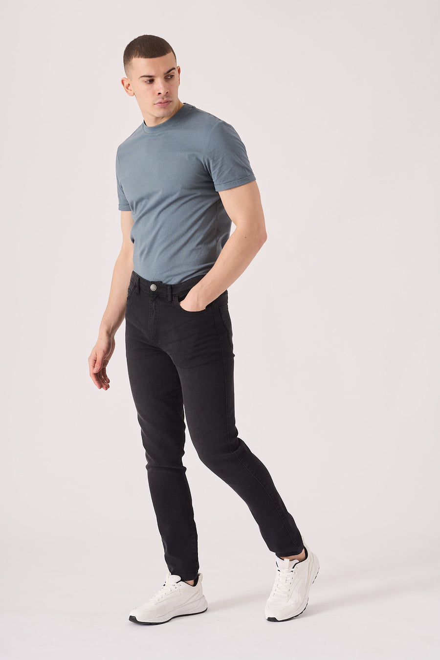 SKINNY FIT JEANS - BLACK -  Men's Skinny Jeans
