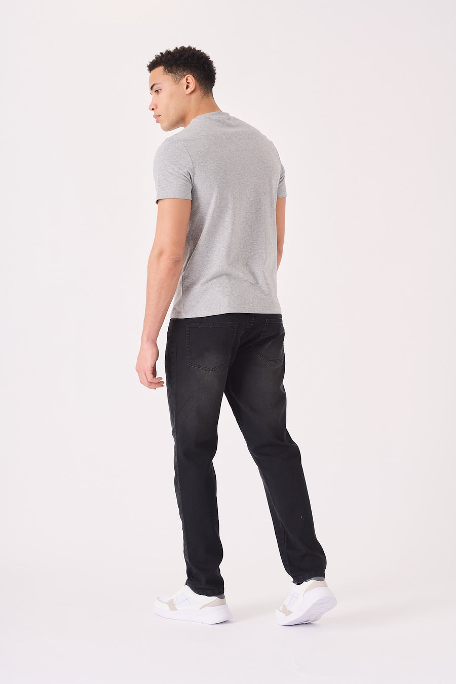 STRAIGHT LEG JEANS - BLACK -  Men's Straight Leg Jeans