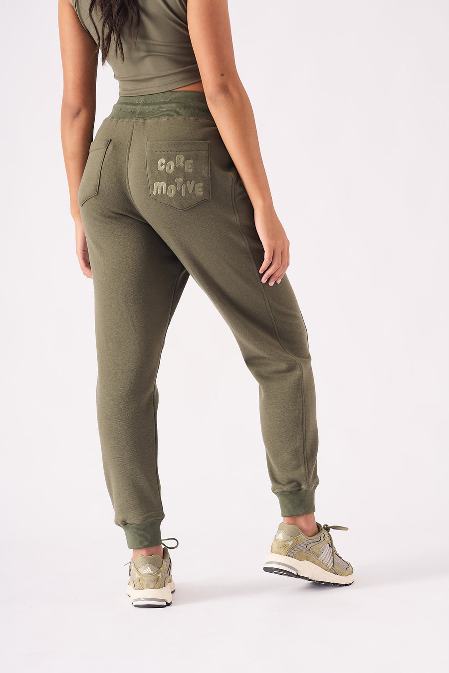 TAPERED JOGGERS - KHAKI -  WOMEN'S JOGGERS