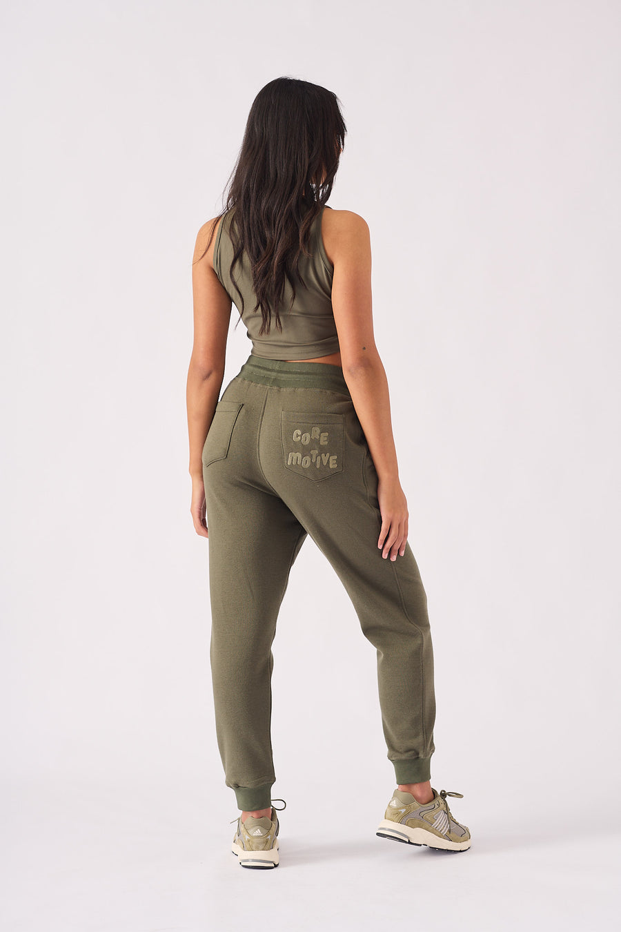TAPERED JOGGERS - KHAKI -  WOMEN'S JOGGERS
