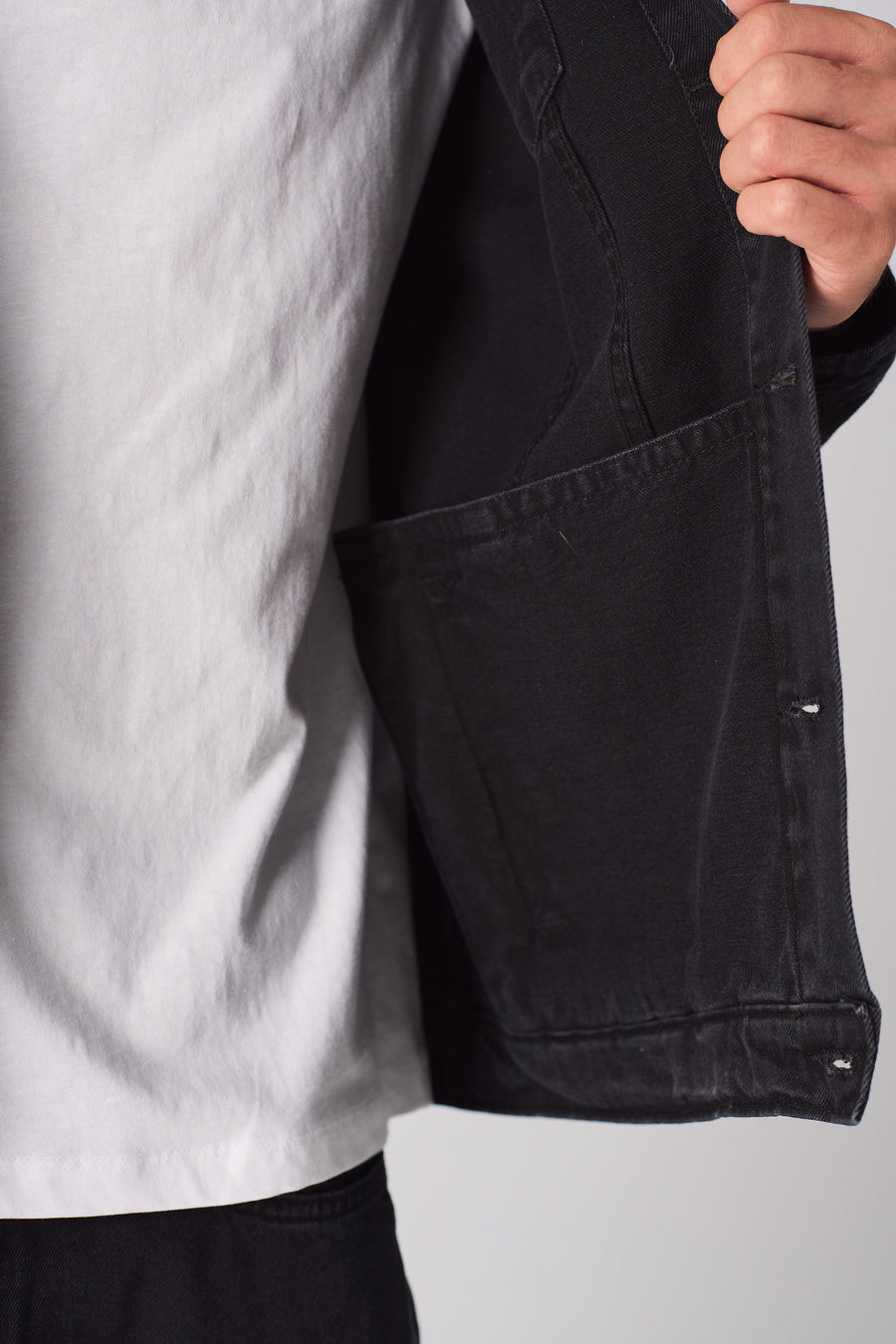 WESTERN DENIM JACKET - BLACK WASH -  Men's Denim Jackets