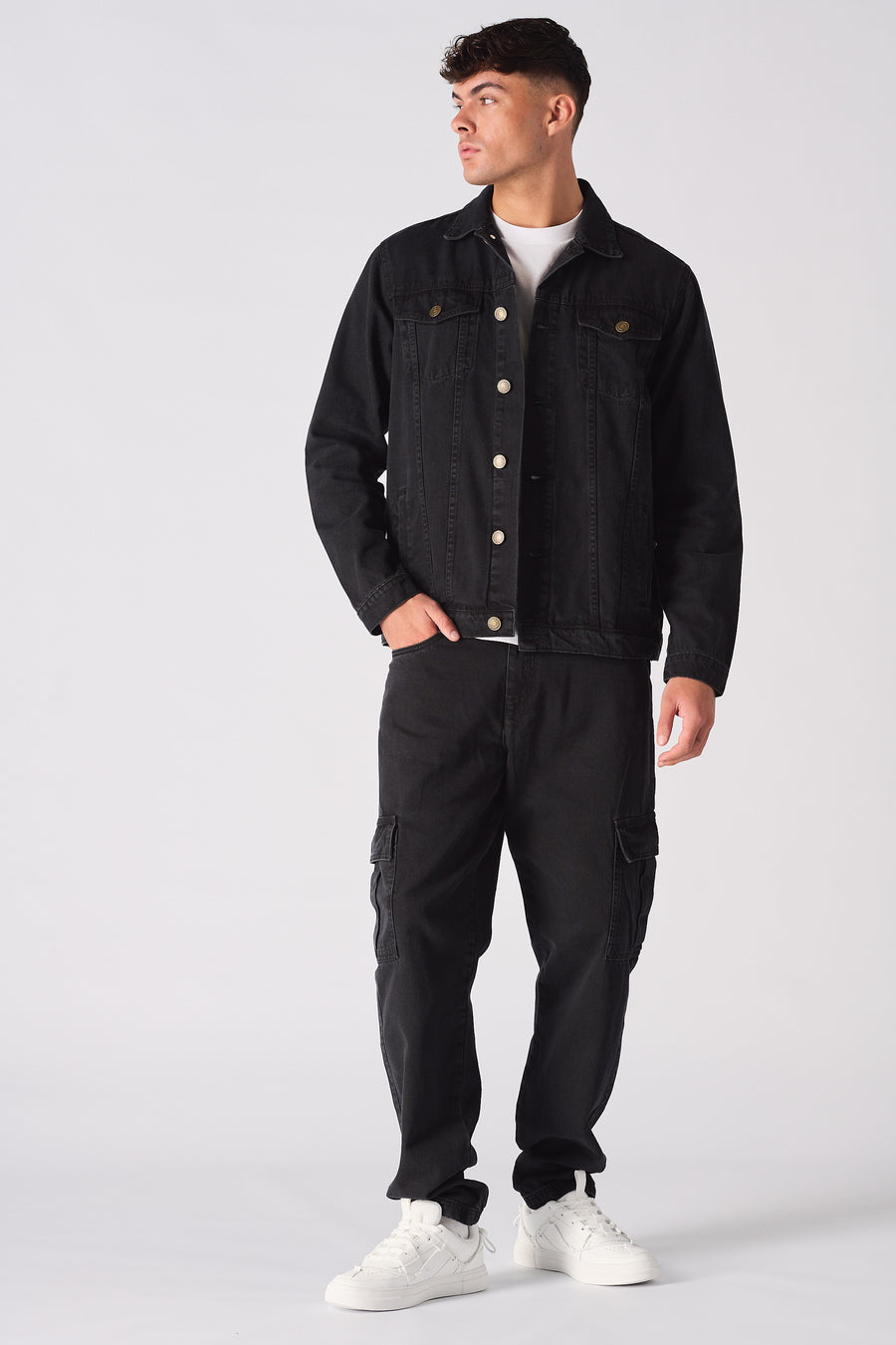 WESTERN DENIM JACKET - BLACK WASH -  Men's Denim Jackets