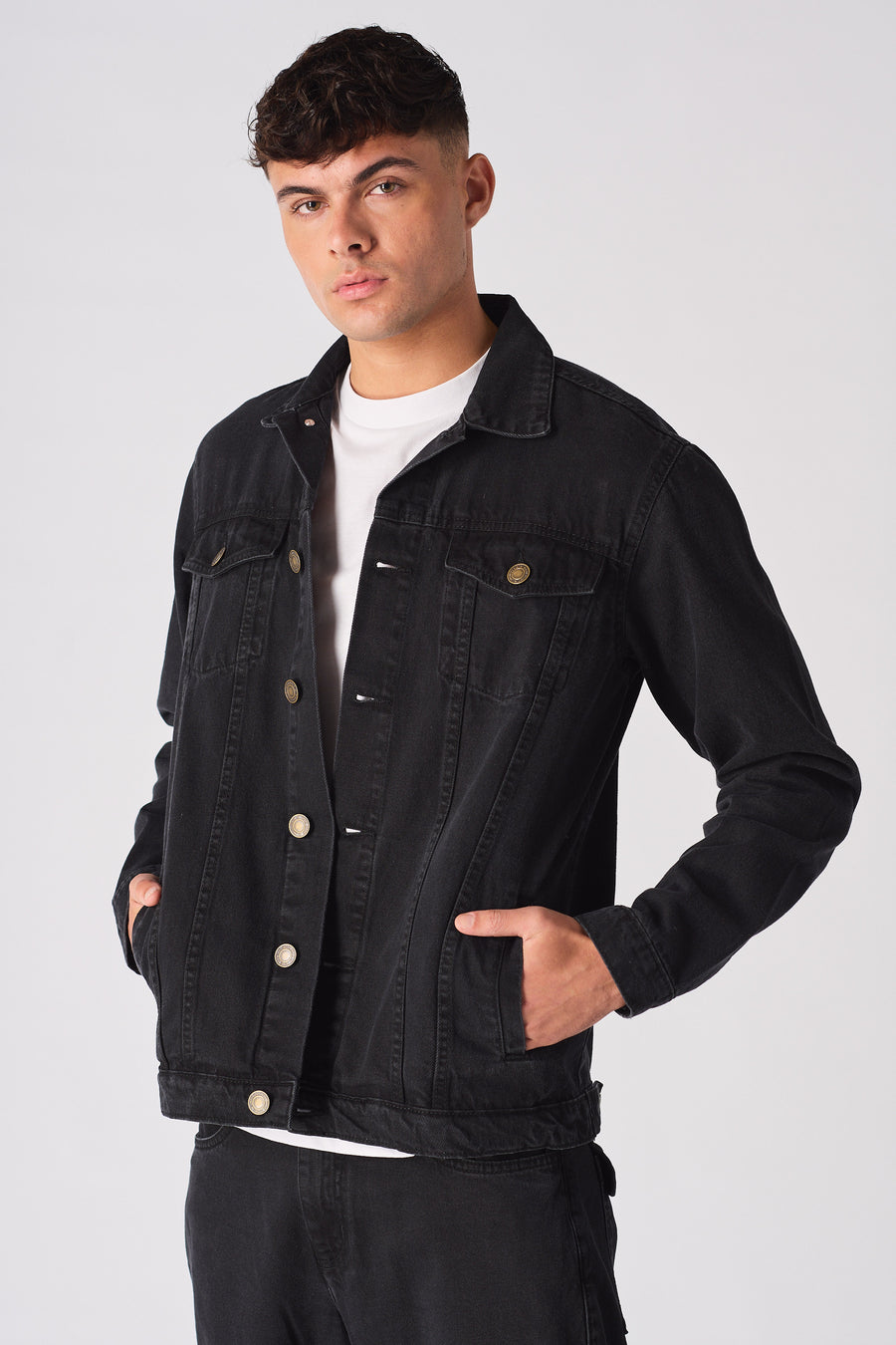 WESTERN DENIM JACKET - BLACK WASH -  Men's Denim Jackets