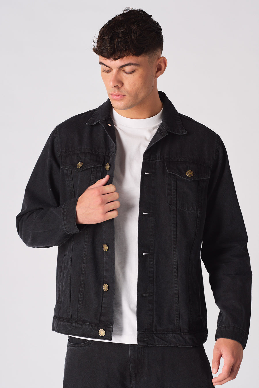 WESTERN DENIM JACKET - BLACK WASH -  Men's Denim Jackets