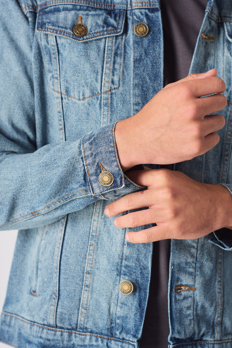 WESTERN DENIM JACKET - VINTAGE BLUE -  Men's Denim Jackets