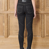 Lyra High Waist Skinny Jeans - Black