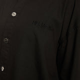 Harbor Cotton Oversized Shirt - Black