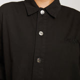 Harbor Cotton Oversized Shirt - Black
