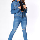 Quarry Denim Trucker Jacket – Mid-Blue