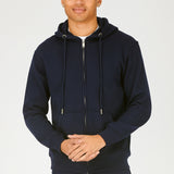 ZIP UP HOODIE - NAVY BLUE -  Men's Loungewear Hoodies