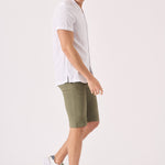 ALSTON Stretch Slim Fit Chino Shorts - Khaki - JMOJO - Men's Chino Shorts
