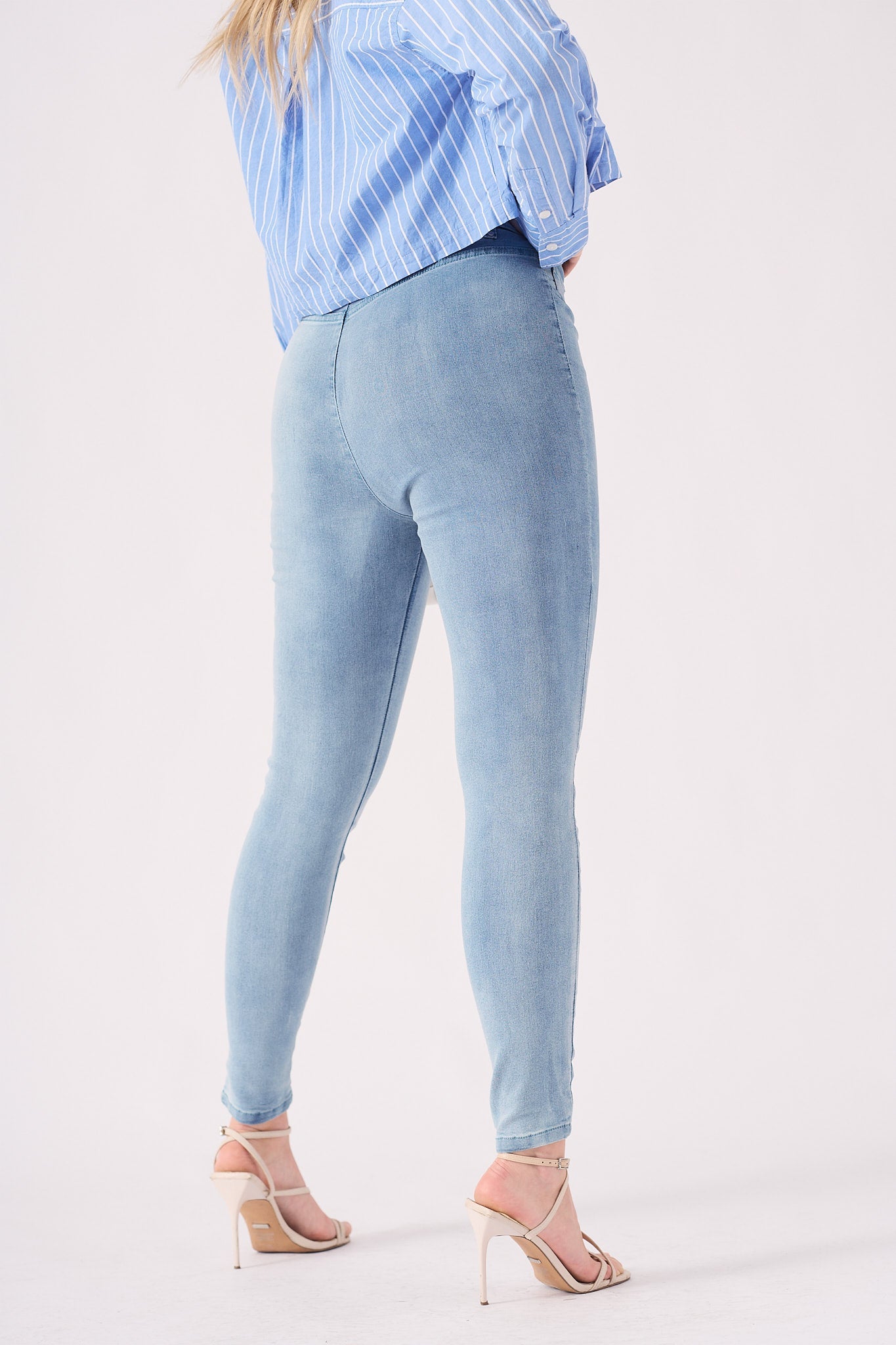 Amira High Waisted Jegging – Light Blue - JMOJO - Women's Skinny Jean Jegging