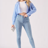 Amira High Waisted Jegging – Light Blue - JMOJO - Women's Skinny Jean Jegging