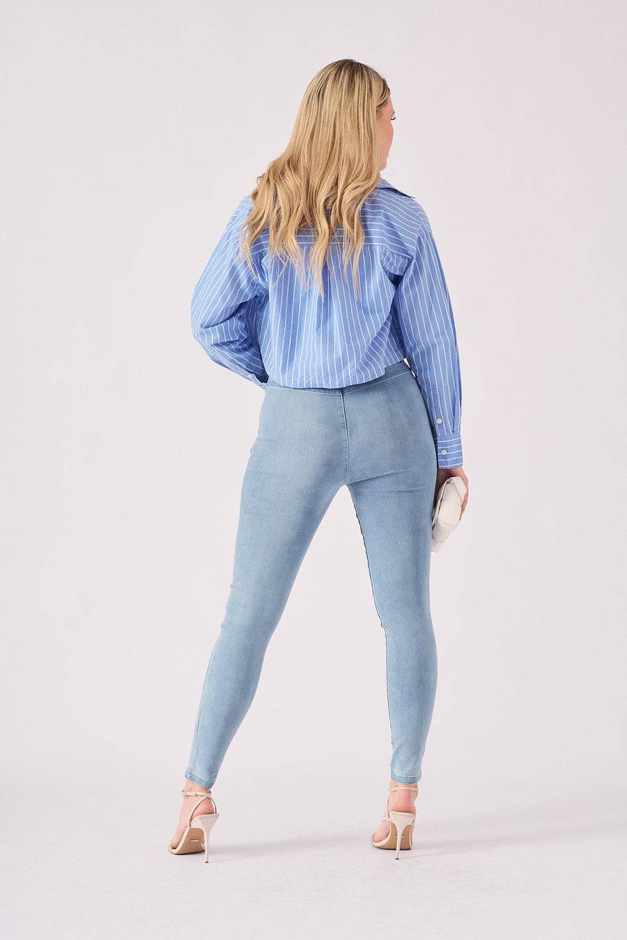 Amira High Waisted Jegging – Light Blue - JMOJO - Women's Skinny Jean Jegging