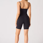 ATHLEISURE STRAPPY UNITARD - BLACK - JMOJO - Women's Athleisure Strappy