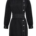 black-asymmetric-denim-dress-belt-detail