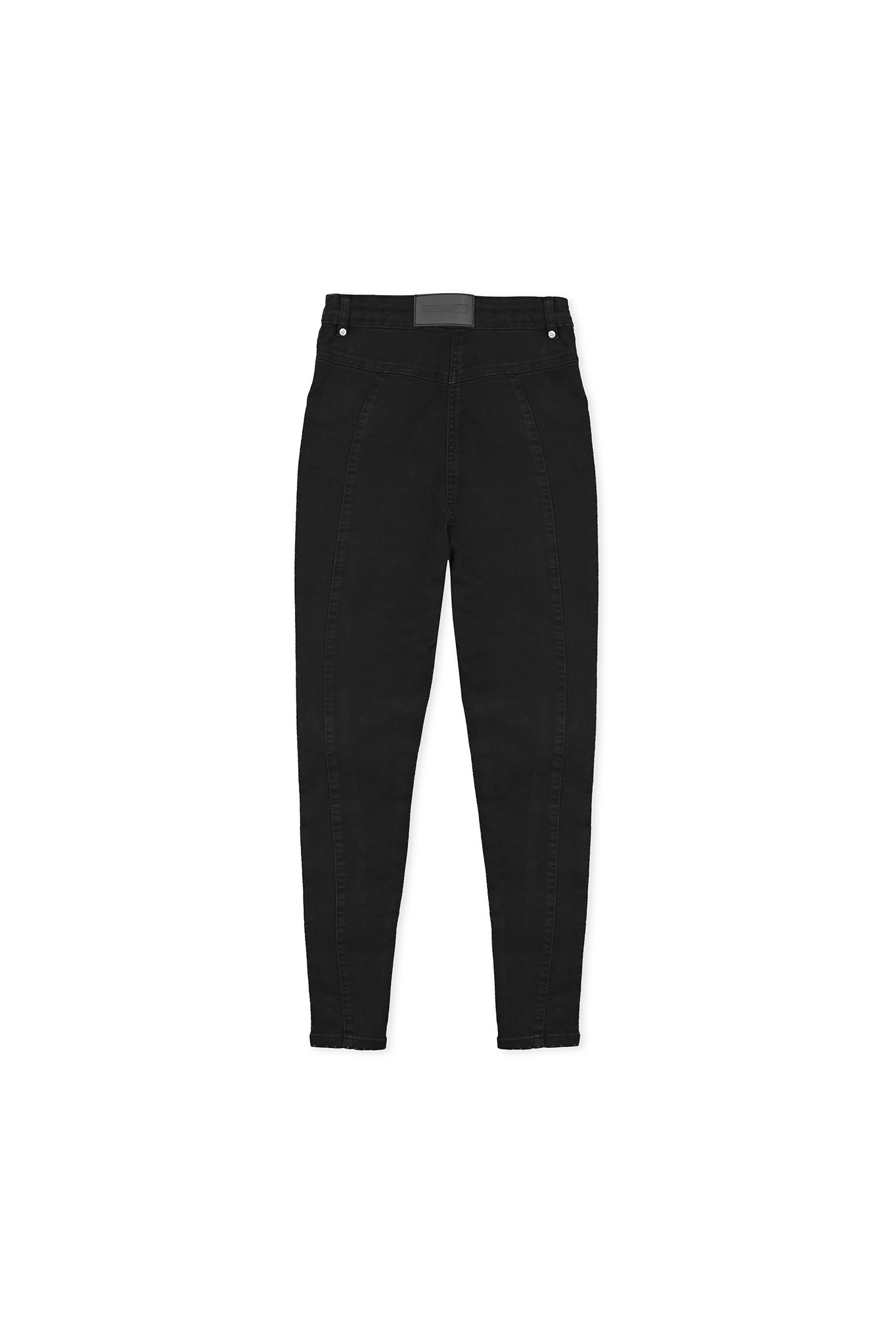Black jeans on a white background