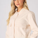 BOMBER JACKET - BEIGE - JMOJO - Women's Bomber Jackets