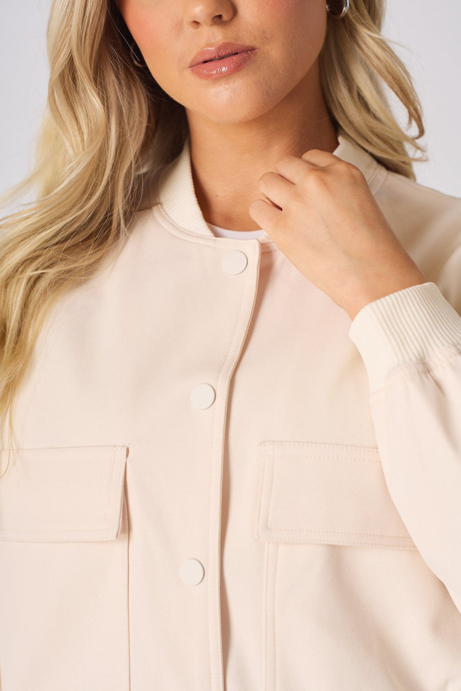 BOMBER JACKET - BEIGE - JMOJO - Women's Bomber Jackets