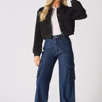 BOMBER JACKET - BLACK - JMOJO - Women's Bomber Jackets