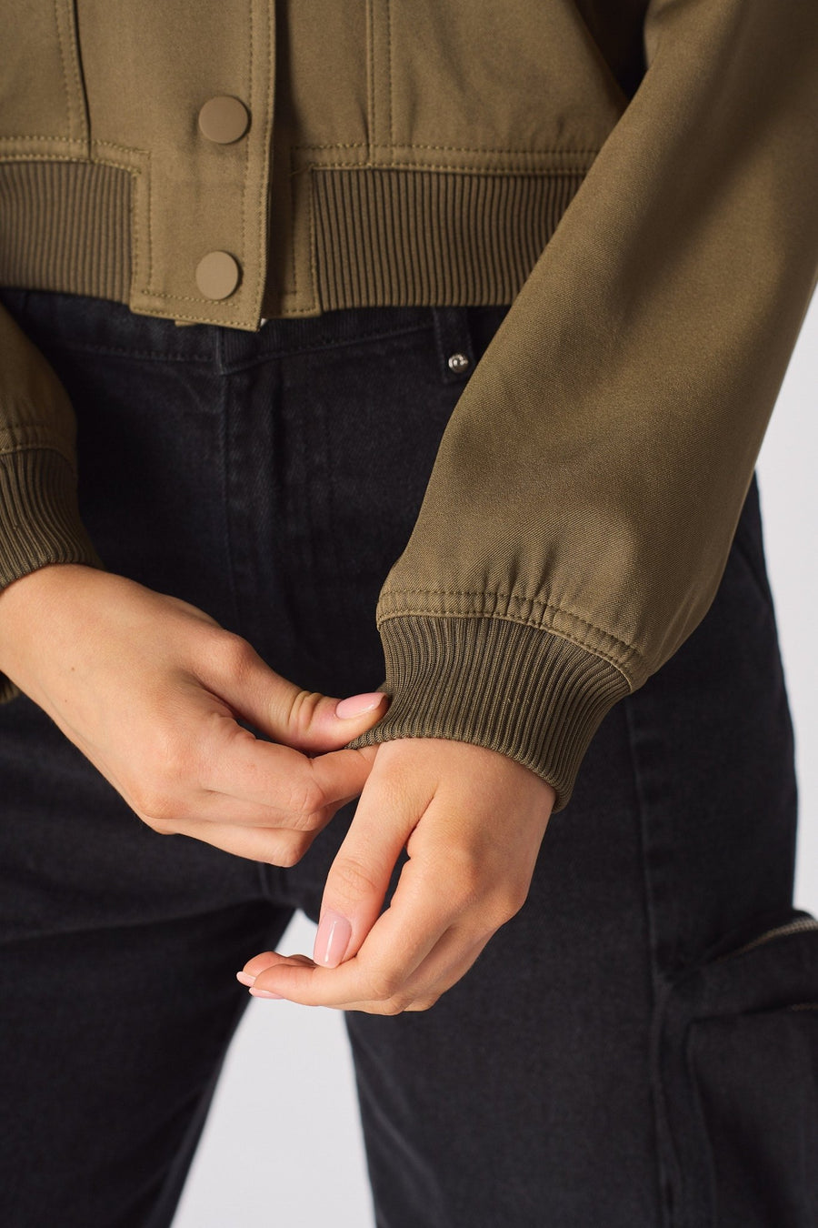 BOMBER JACKET - KHAKI - JMOJO - Women's Bomber Jackets