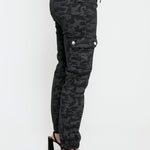 CAMO CARGO JOGGER - BLACK - JMOJO - Women's Cargo Joggers