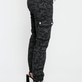 CAMO CARGO JOGGER - BLACK - JMOJO - Women's Cargo Joggers