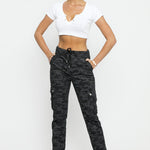 CAMO CARGO JOGGER - BLACK - JMOJO - Women's Cargo Joggers